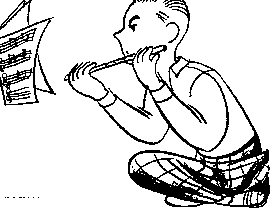 flute player